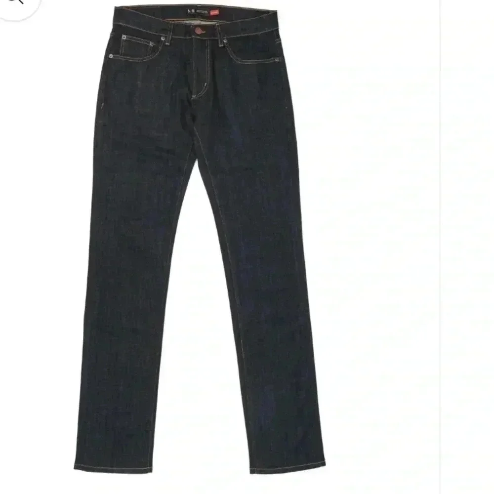 Marc Nelson Dark wash raw Denim slim Jeans size 33